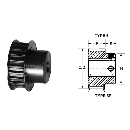 Mpb Tb Pulley 1/2, P16L075